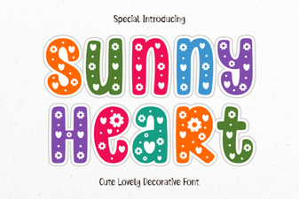 Bring Sunshine to Your Designs with Sunny Heart Font