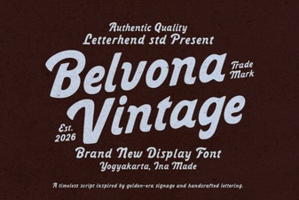 Belvona Vintage Font for Design Projects