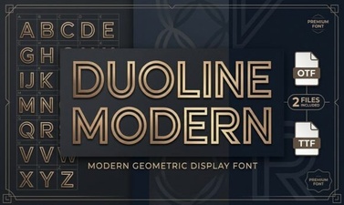 Duoline Font: Modern Design for Creative Projects