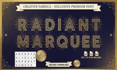 Design Brilliance with Radiant Marquee Fonts
