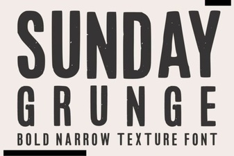 Sunday Grunge Fonts for Creative Designs