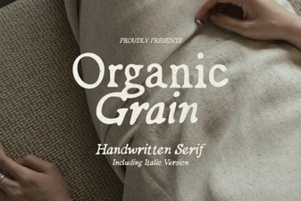 Organic Grain Fonts for Authentic & Creative Projects